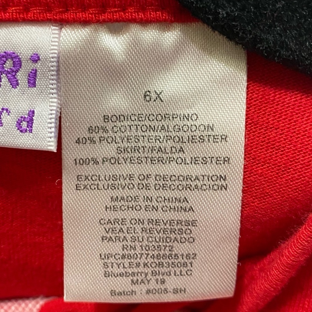 BLUEBERi Boulevard 6X Red Christmas Dress - Picture 8 of 9